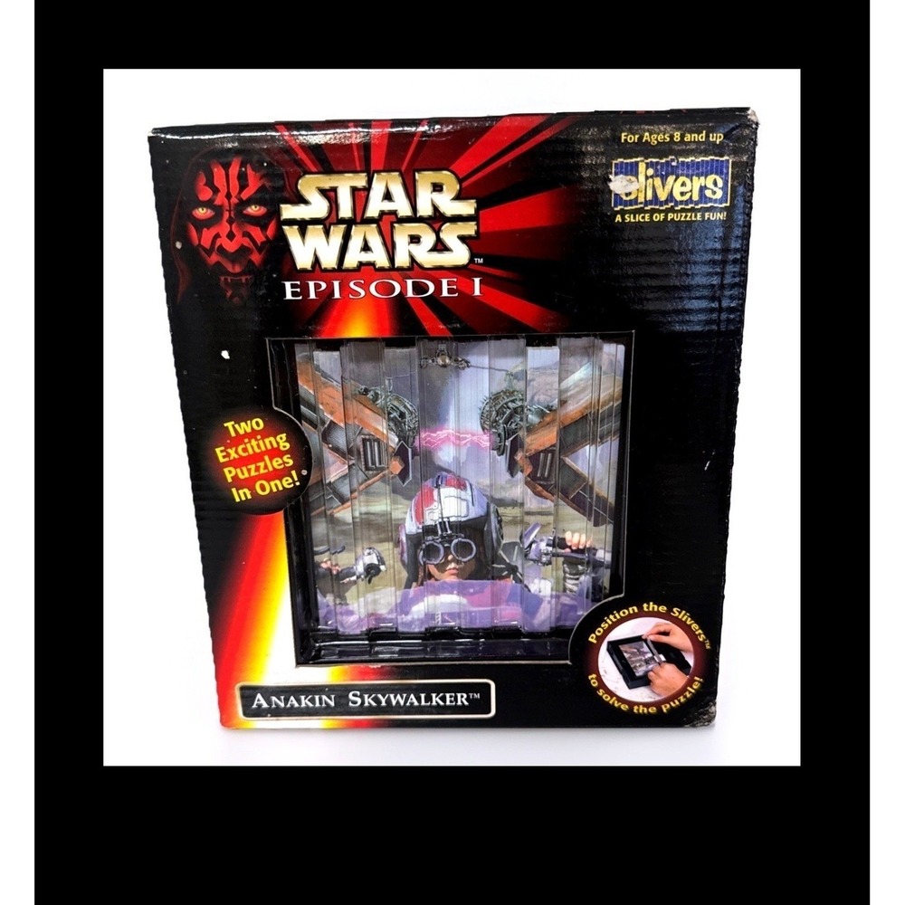 Star Wars Episode I Anakin Skywalker Slivers Puzzle OddzOn 1999 Vintage 2-in-1